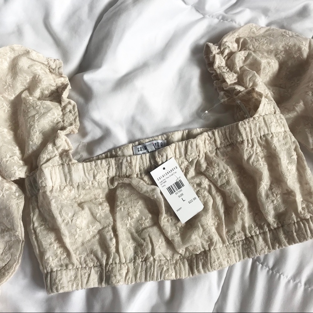 NWT “Just For You Crop Top” by Fashion Nova